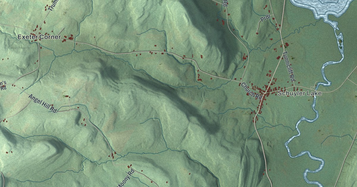 Map of Exeter, New York