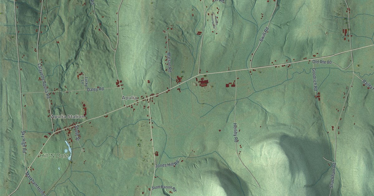 Map of Fabius, New York