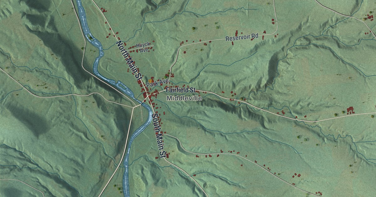 Map of Fairfield, New York
