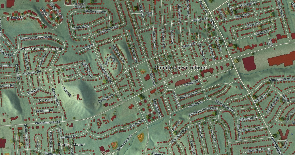 Map of Fairmount, New York