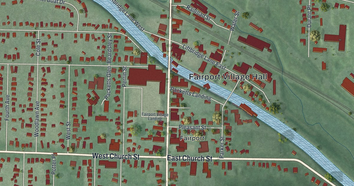 Map of Fairport, New York