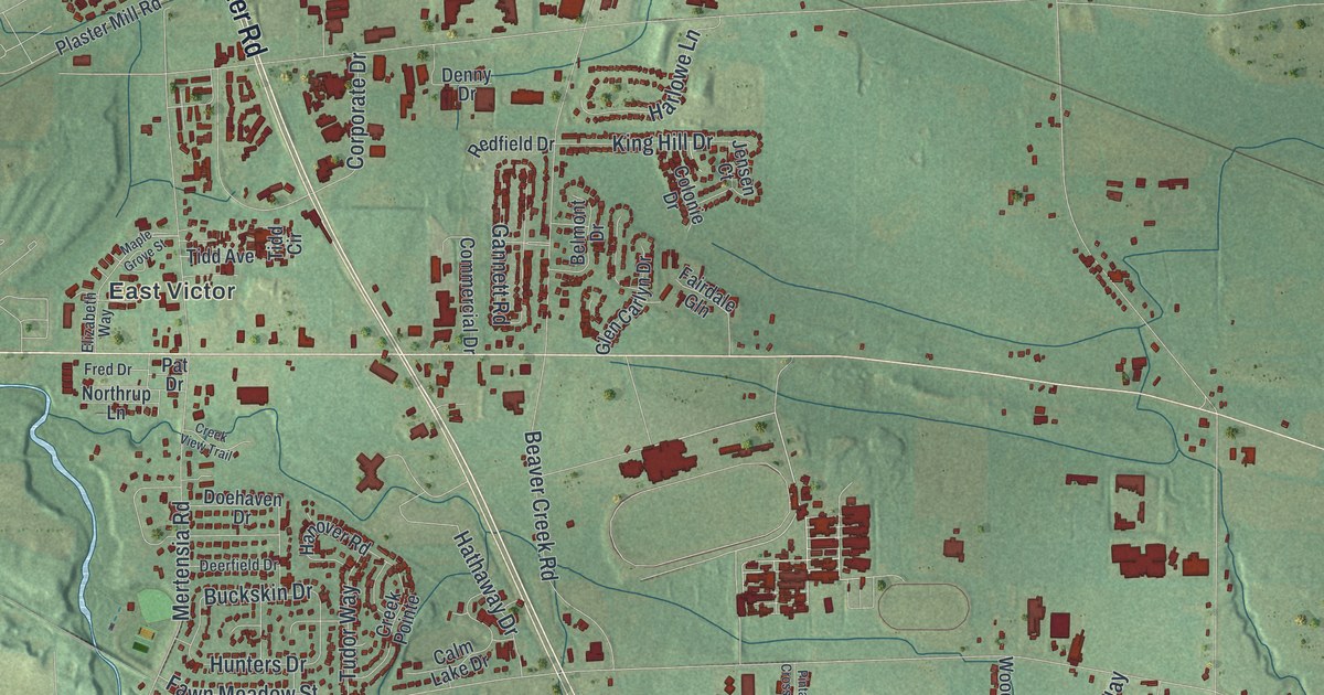 Map of Farmington, New York