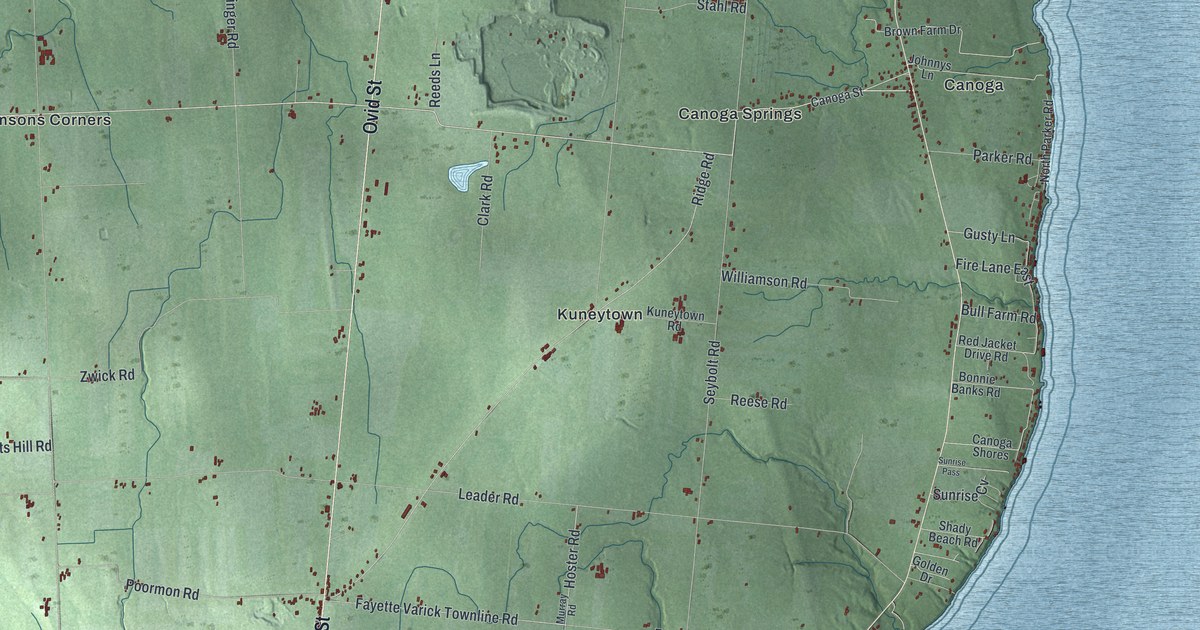Map of Fayette, New York