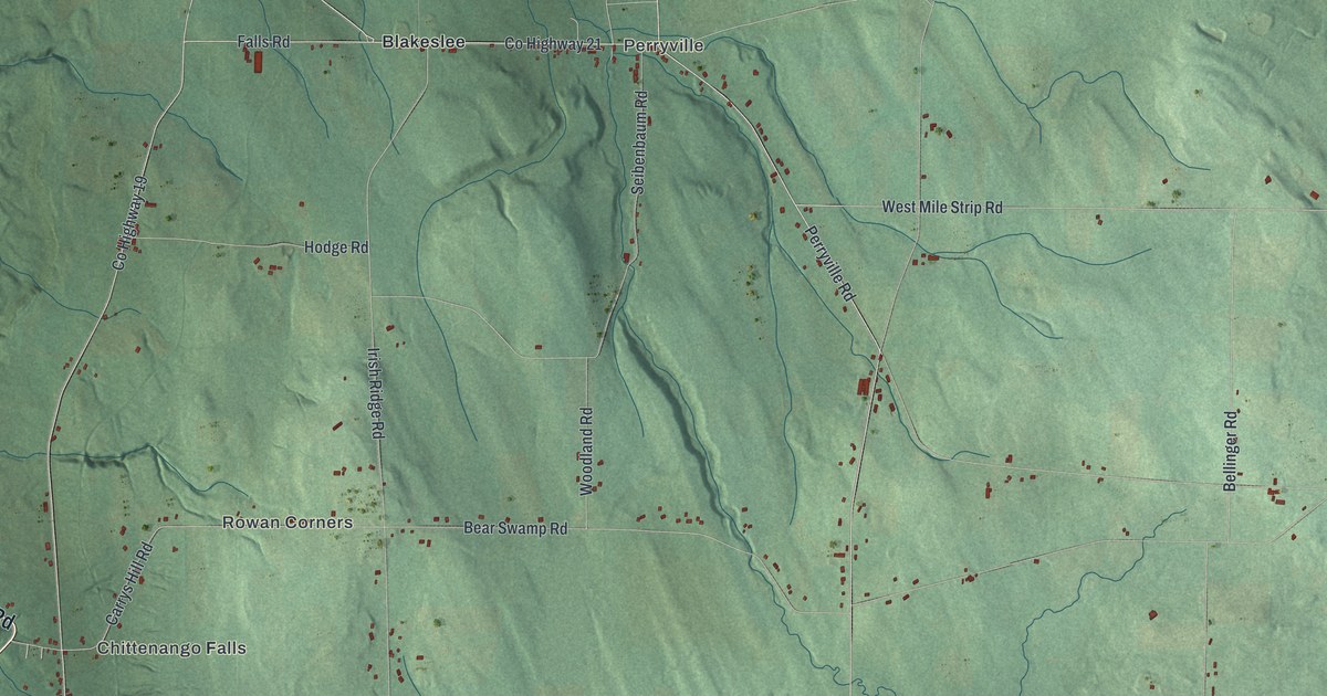 Map of Fenner, New York