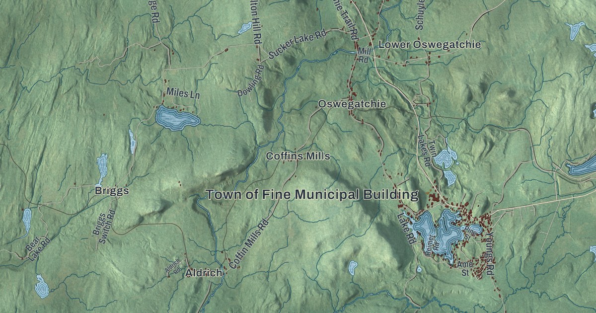 Map of Fine, New York