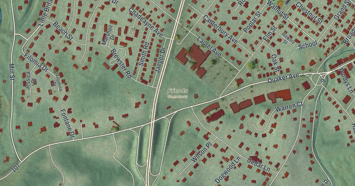 Map of Firthcliffe, New York