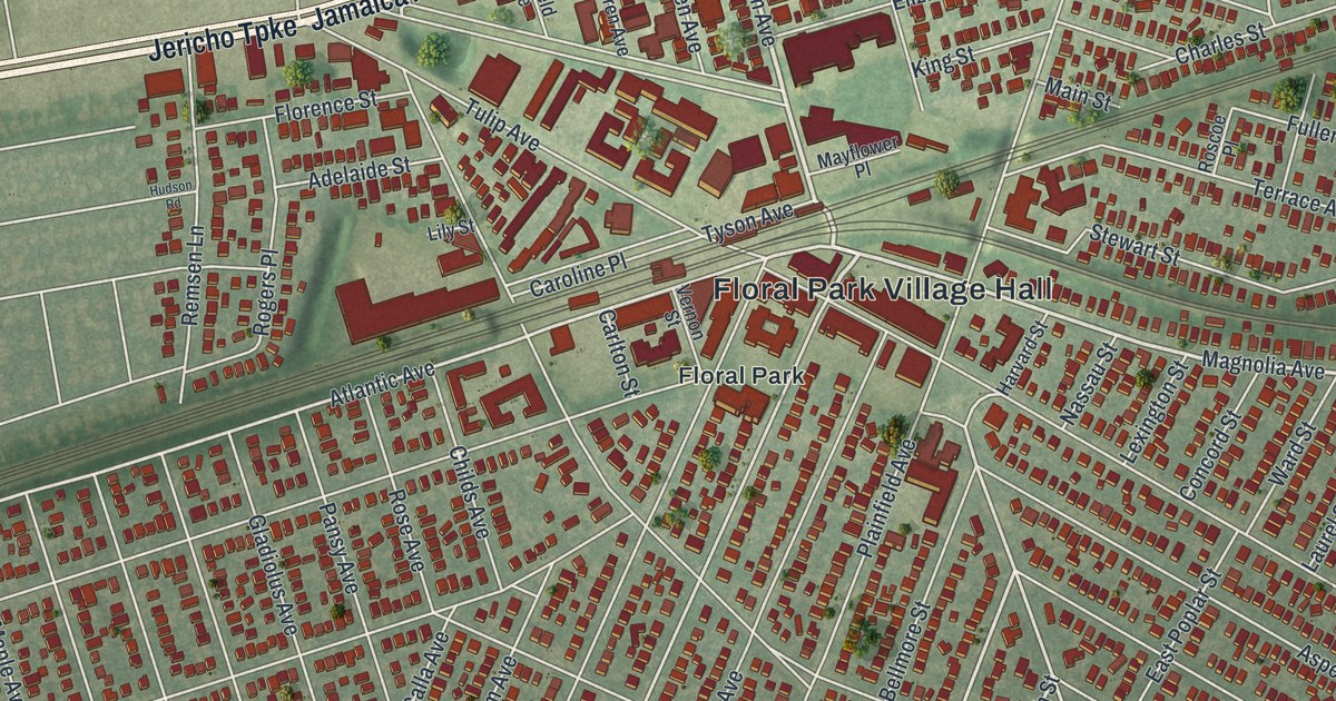 Map of Floral Park, New York