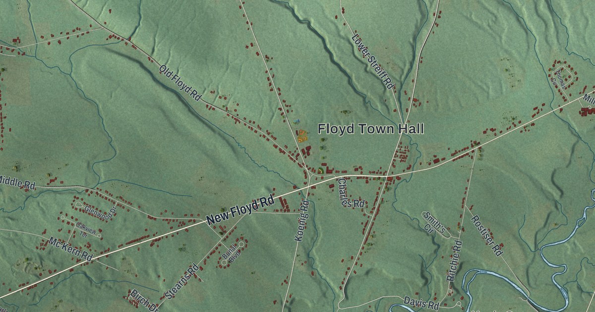 Map of Floyd, New York