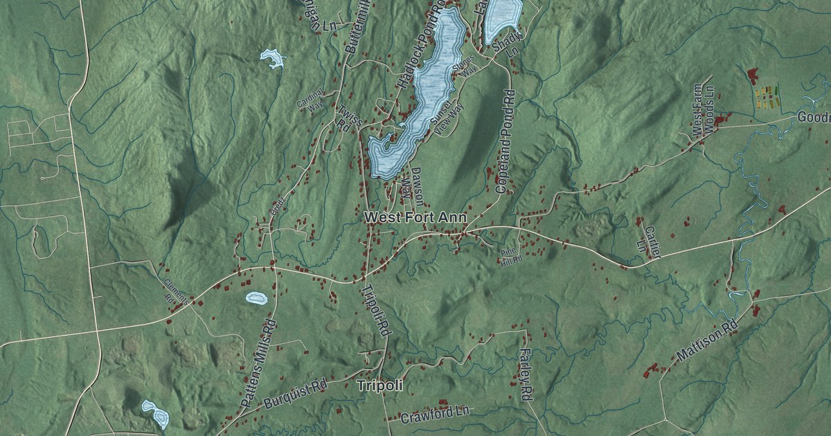 Map of Fort Ann, New York
