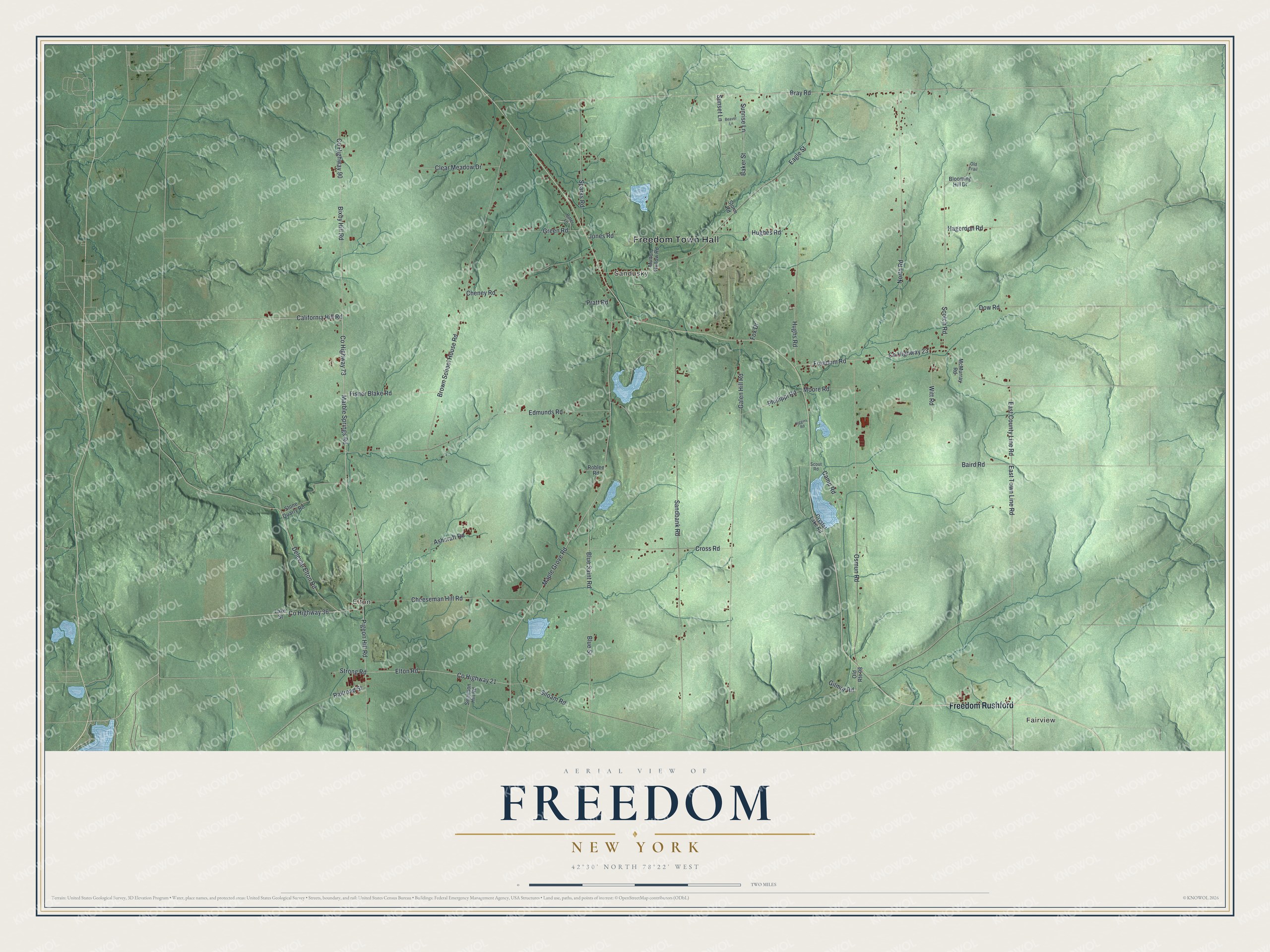Watermarked full-map preview of Freedom, New York