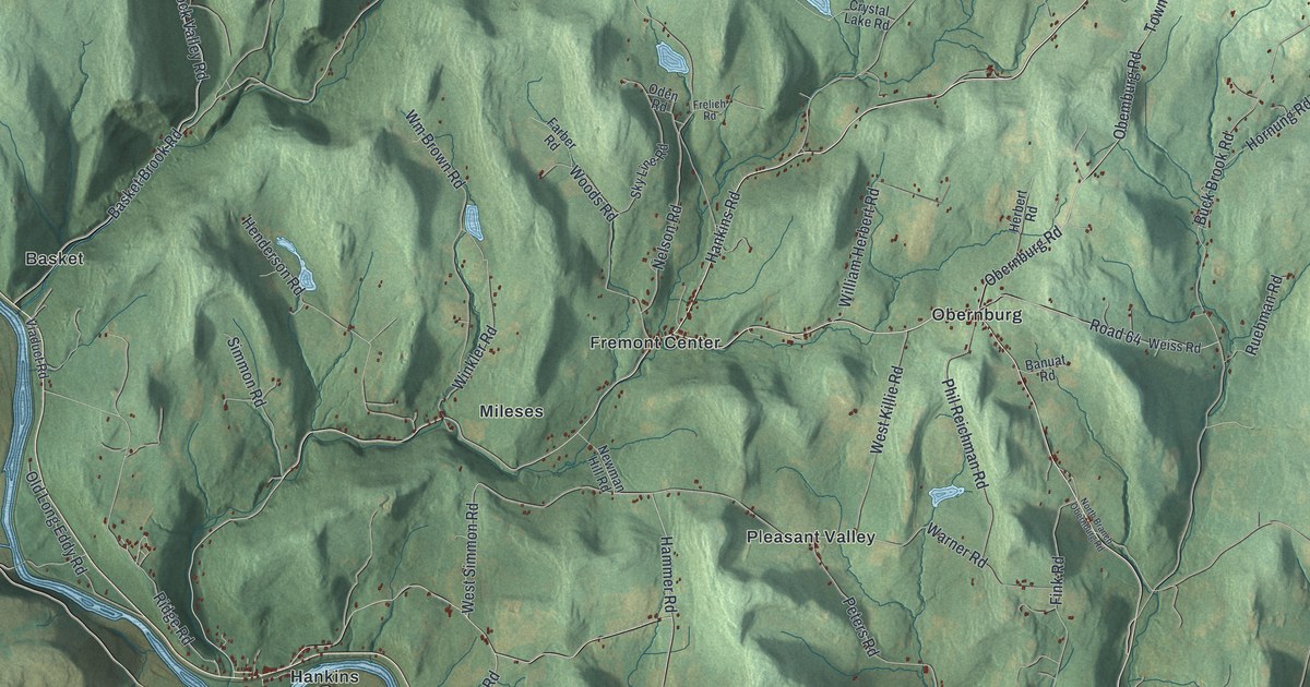 Map of Fremont, Sullivan County, New York