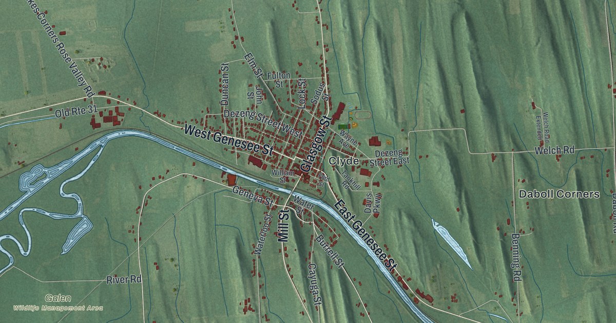 Map of Galen, New York