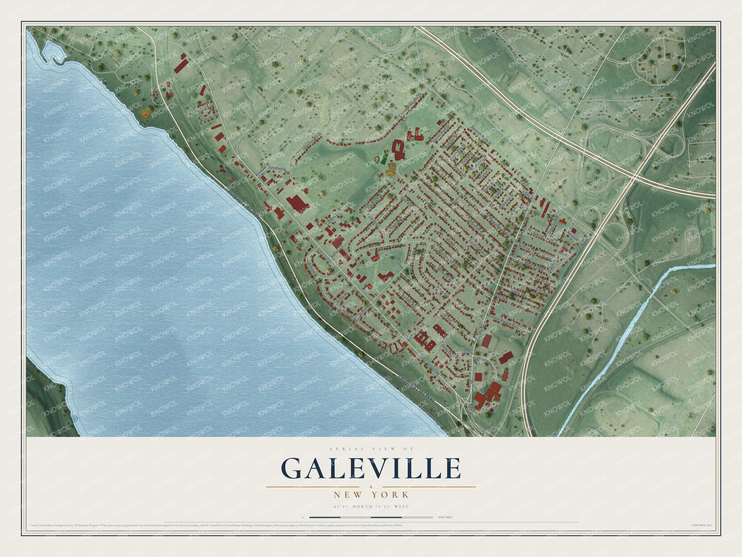 Watermarked full-map preview of Galeville, New York