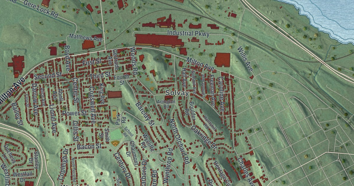 Map of Geddes, New York