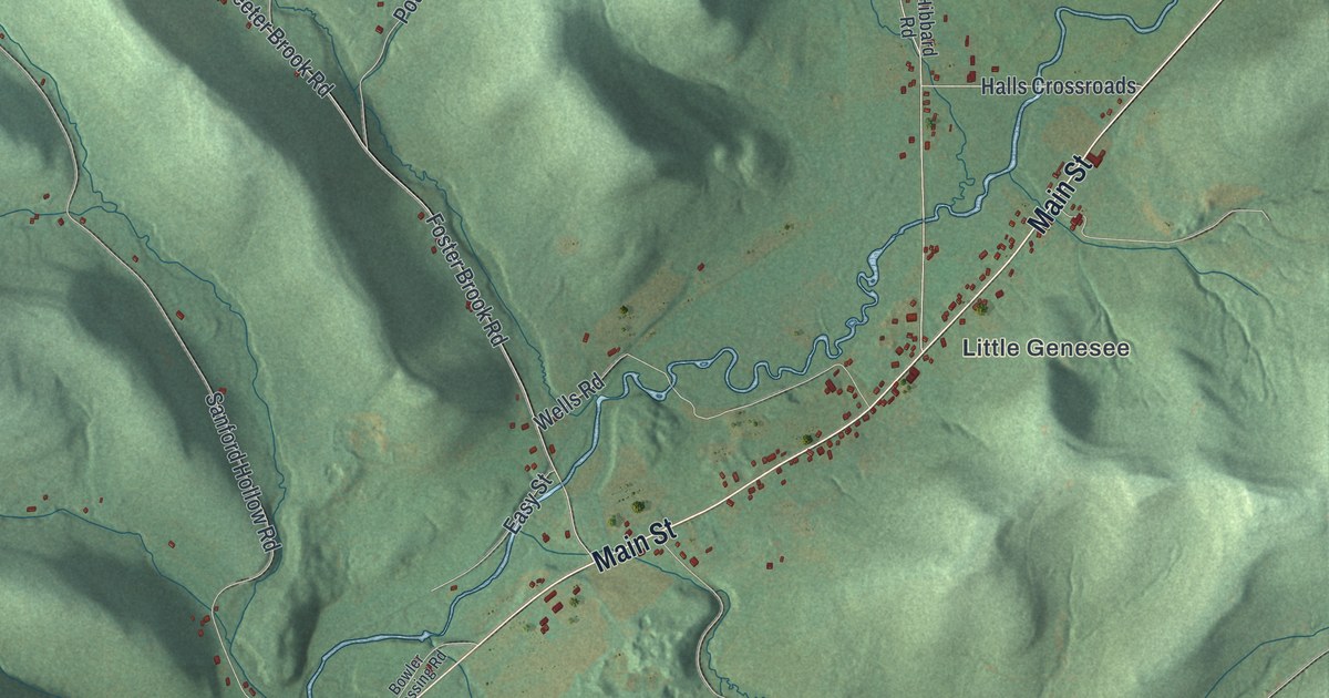 Map of Genesee, New York