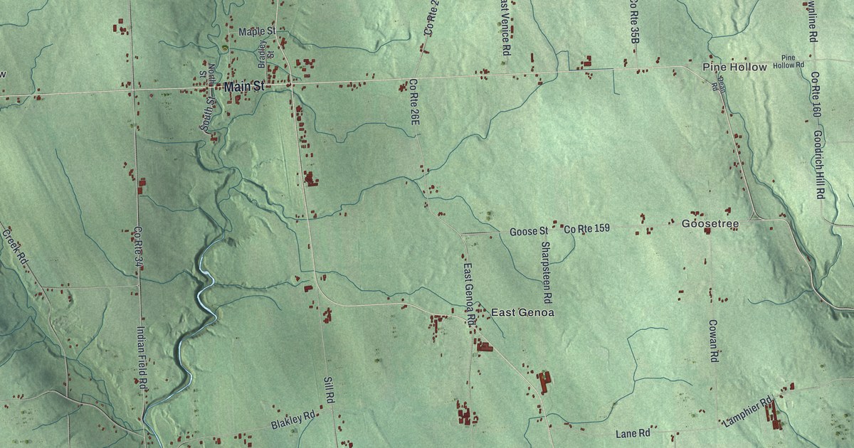 Map of Genoa, New York