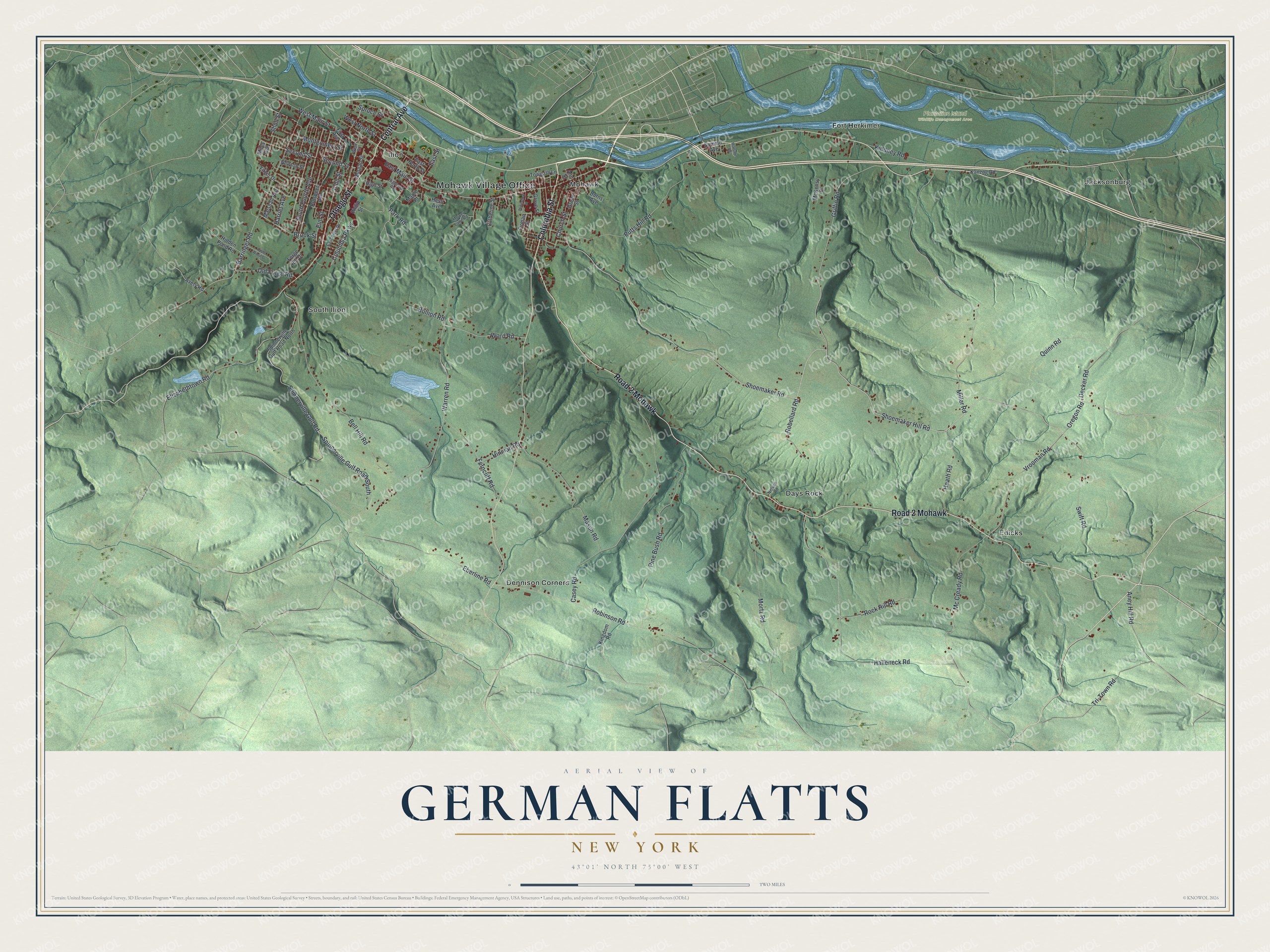Watermarked full-map preview of German Flatts, New York