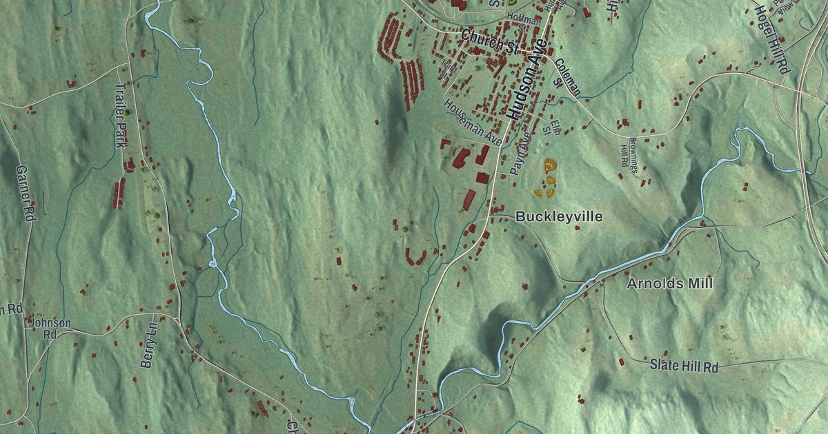 Map of Ghent, New York
