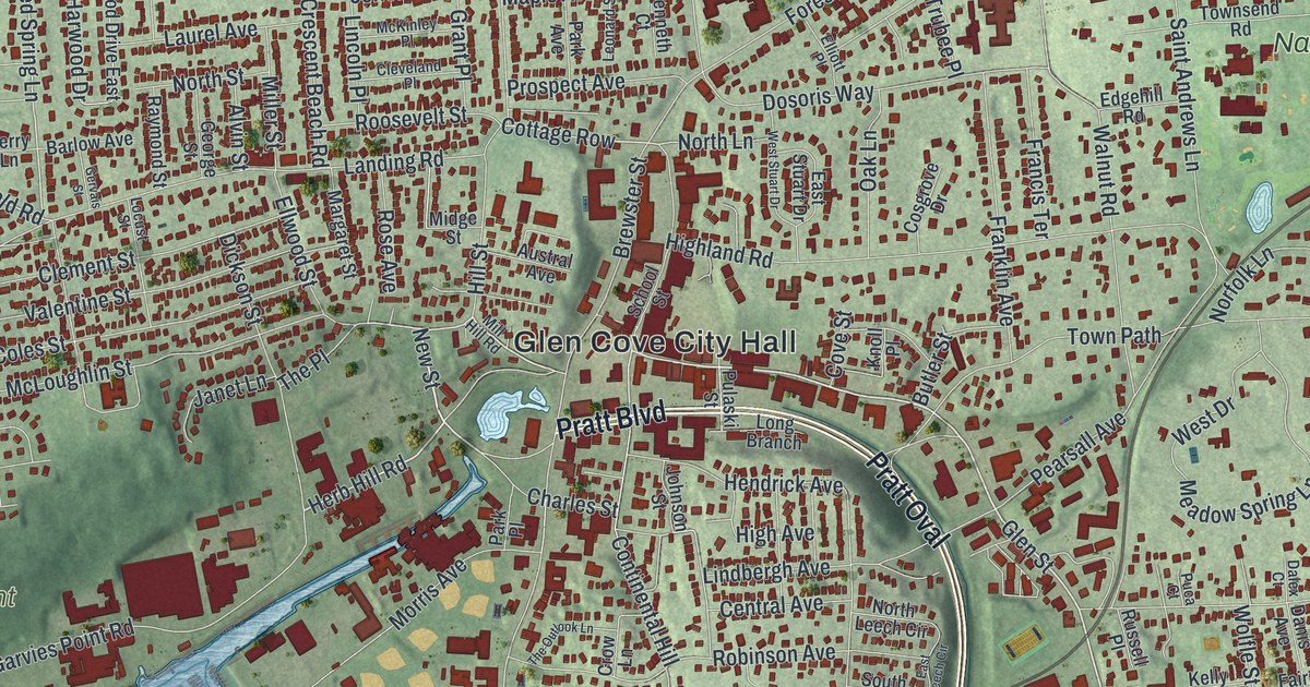Map of Glen Cove, New York