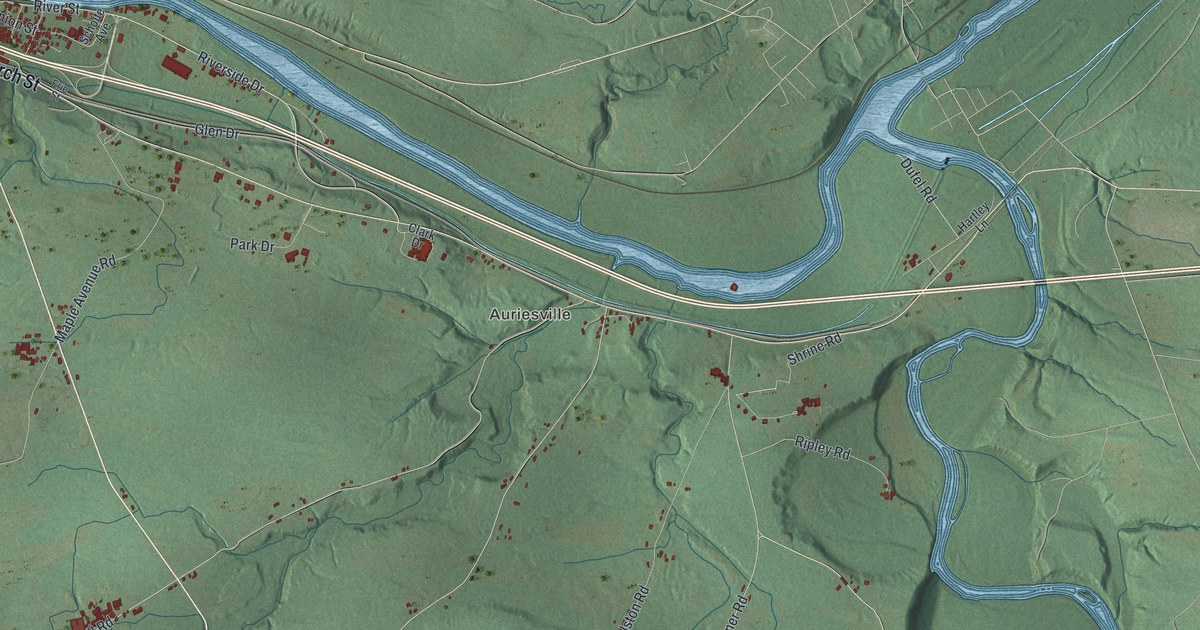 Map of Glen, New York