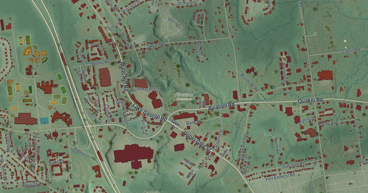 Map of Glens Falls North, New York