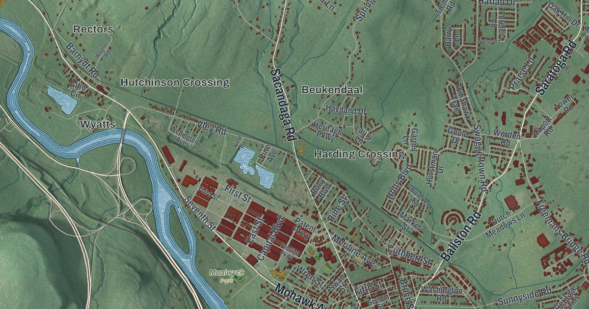 Map of Glenville, New York