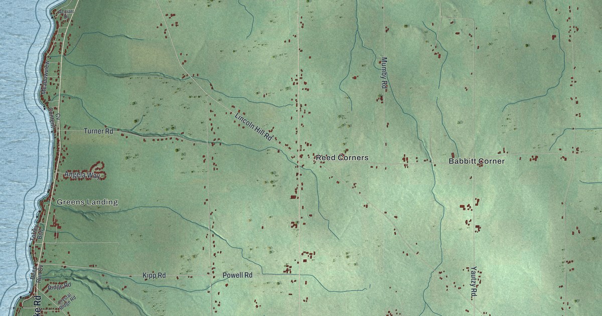 Map of Gorham, New York