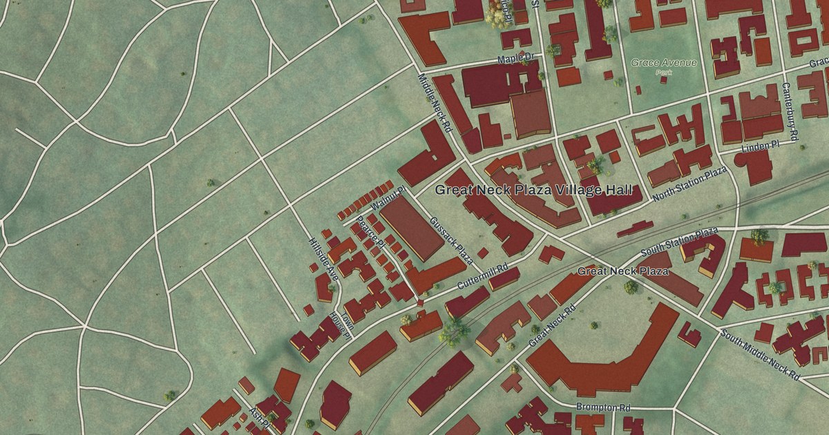 Map of Great Neck Plaza, New York