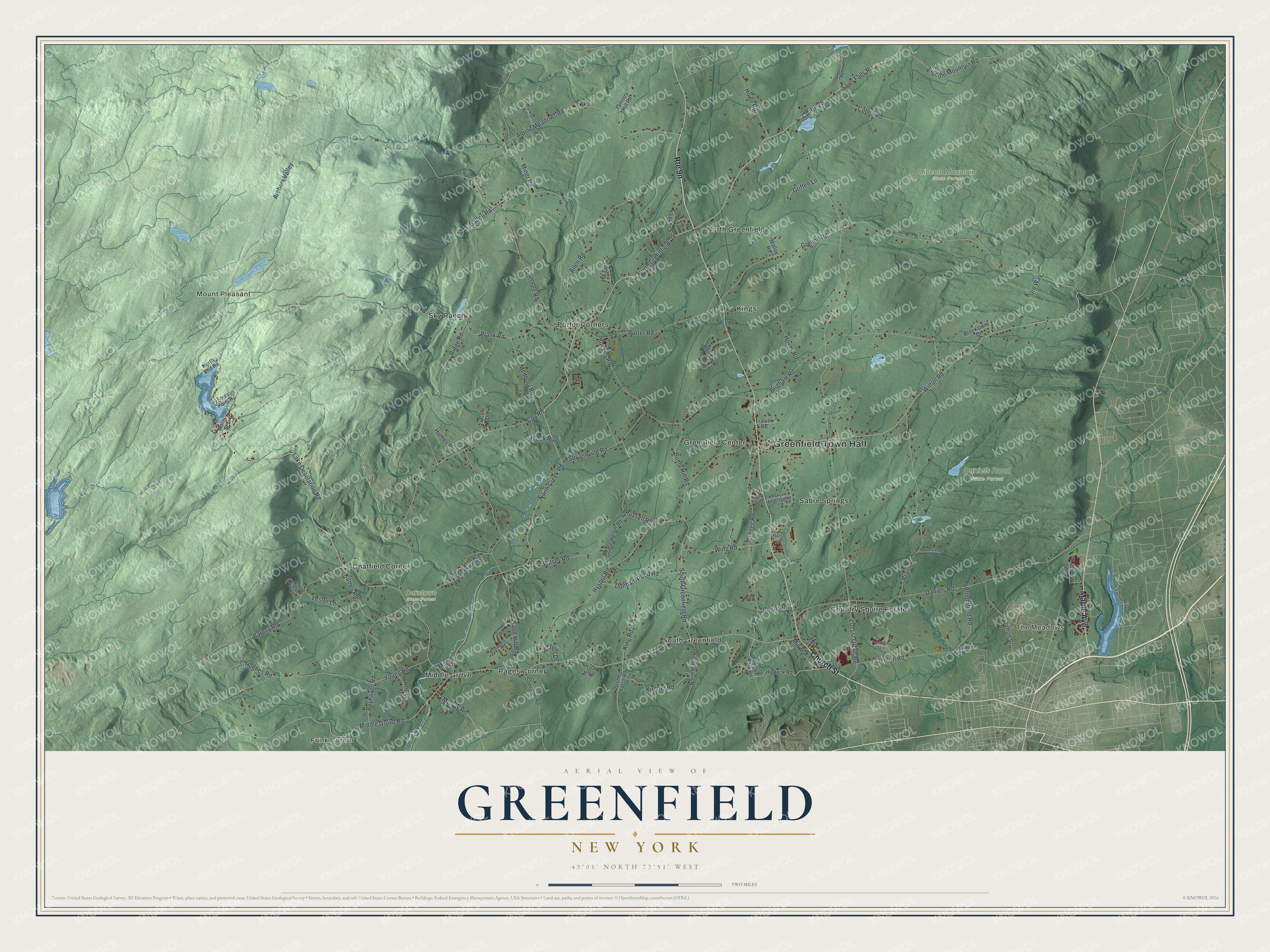 Watermarked full-map preview of Greenfield, New York