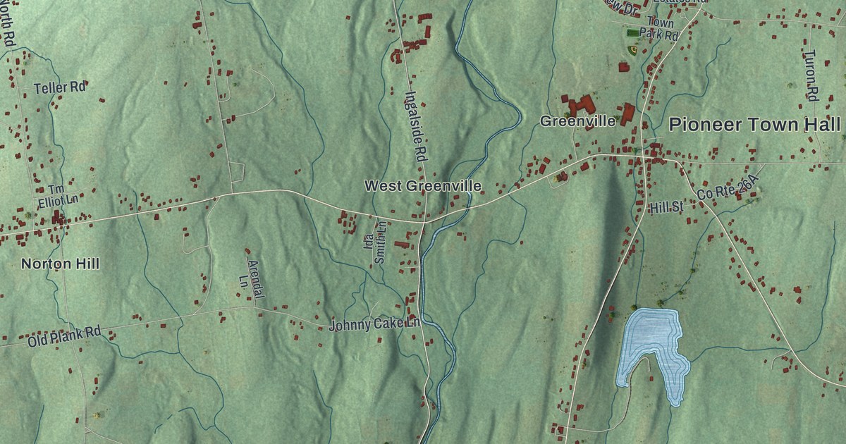 Map of Greenville, Greene County, New York