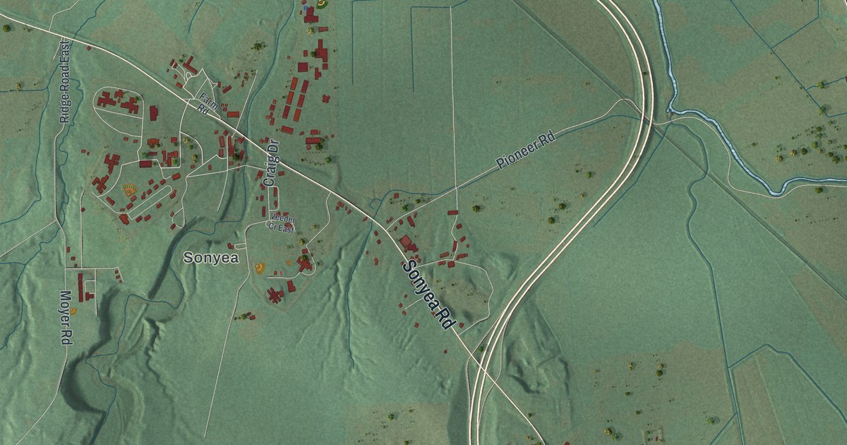 Map of Groveland, New York