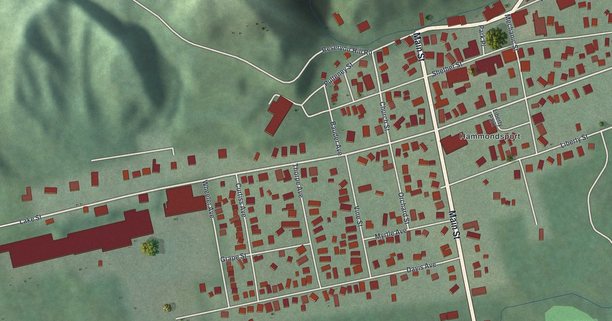Map of Hammondsport, New York