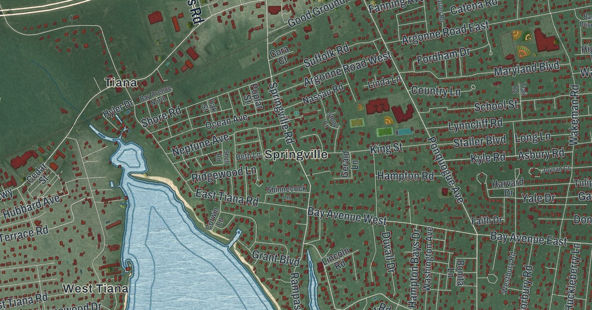 Map of Hampton Bays, New York