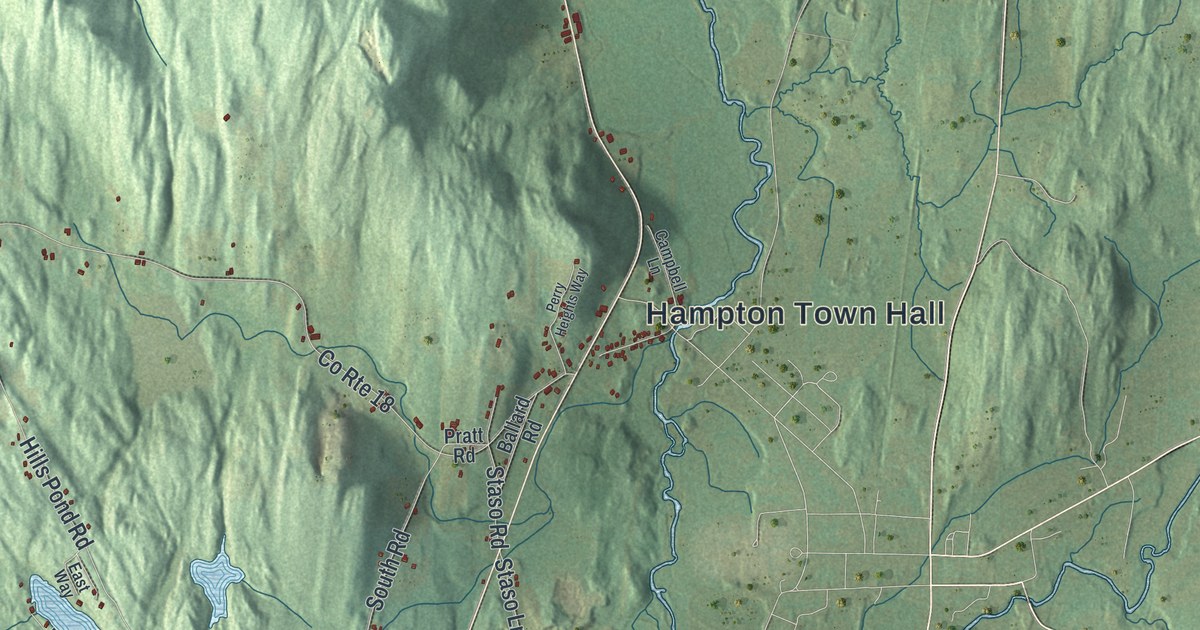 Map of Hampton, New York