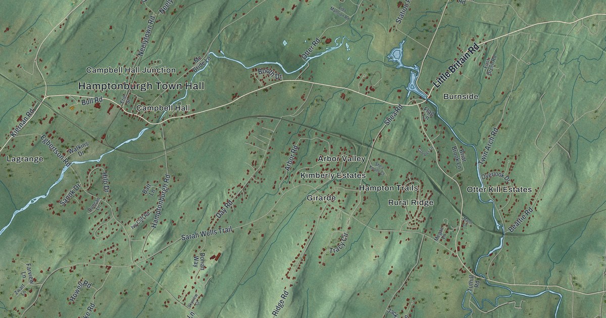 Map of Hamptonburgh, New York