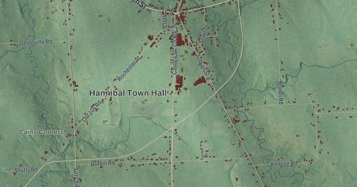Map of Hannibal, New York
