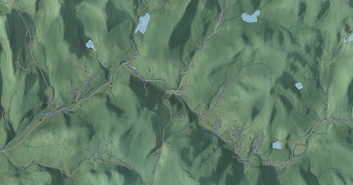 Map of Hardenburgh, New York