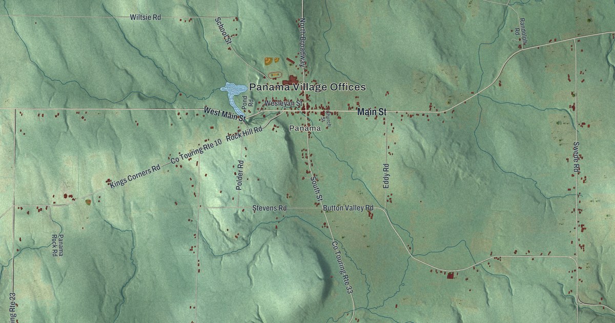 Map of Harmony, New York