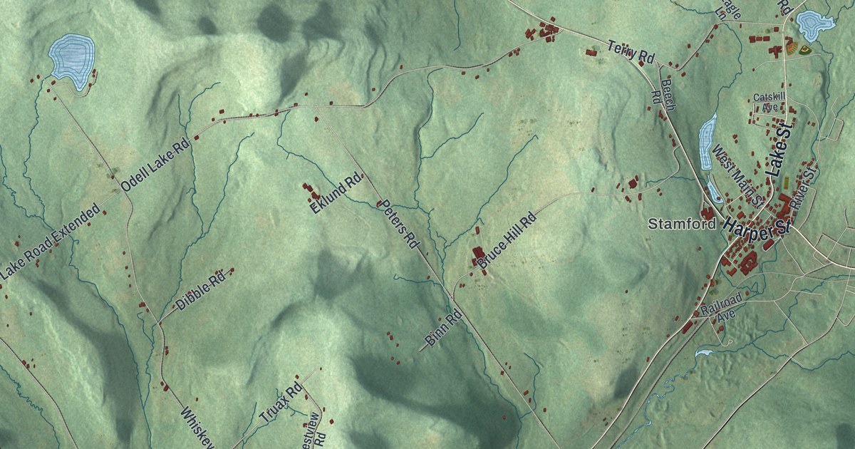 Map of Harpersfield, New York