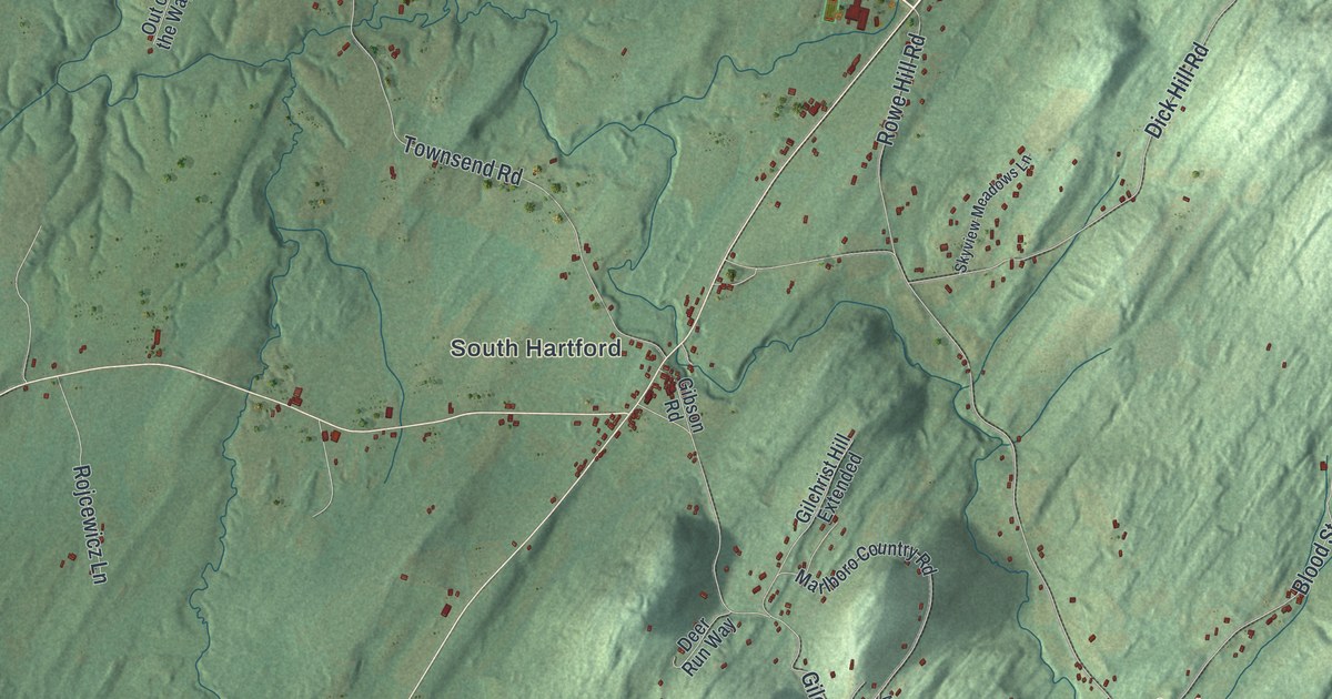 Map of Hartford, New York