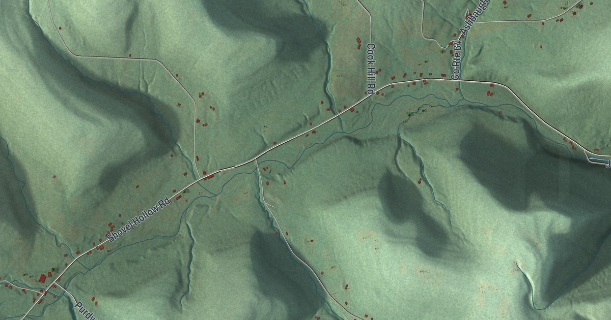 Map of Hartsville, New York