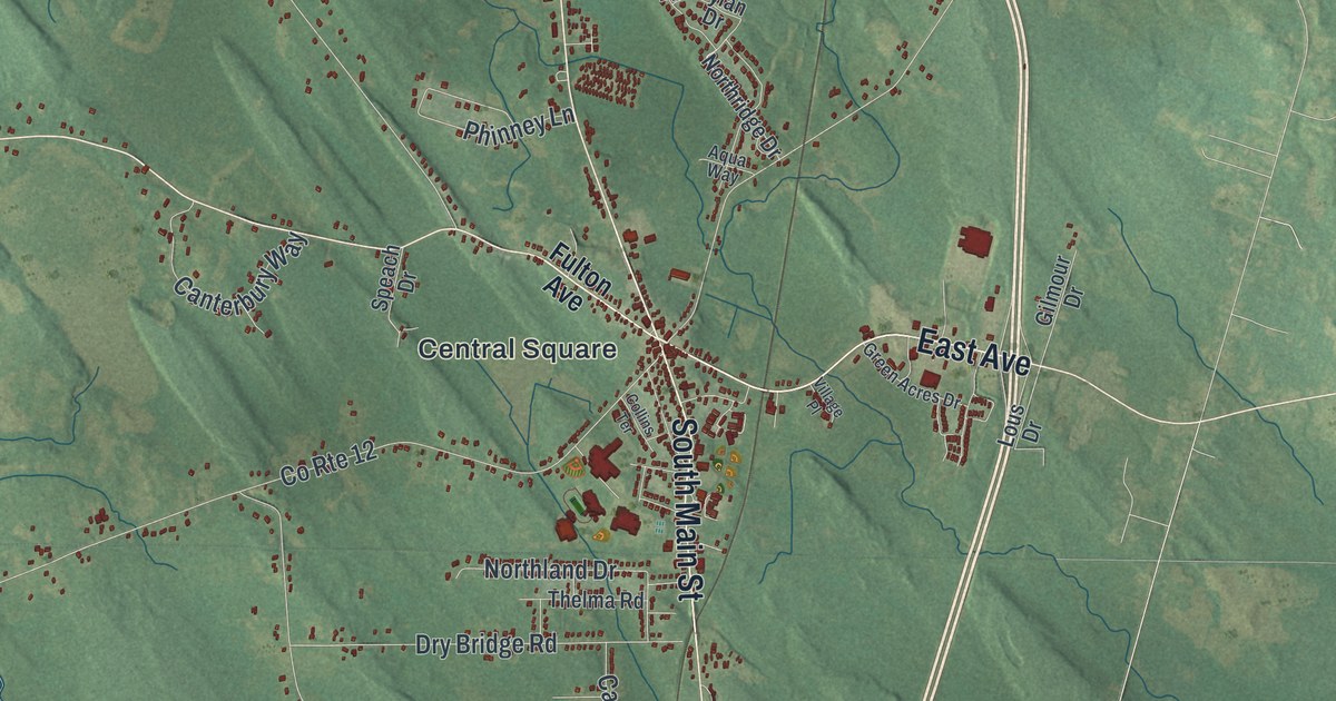 Map of Hastings, New York