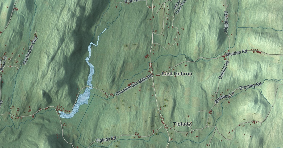 Map of Hebron, New York