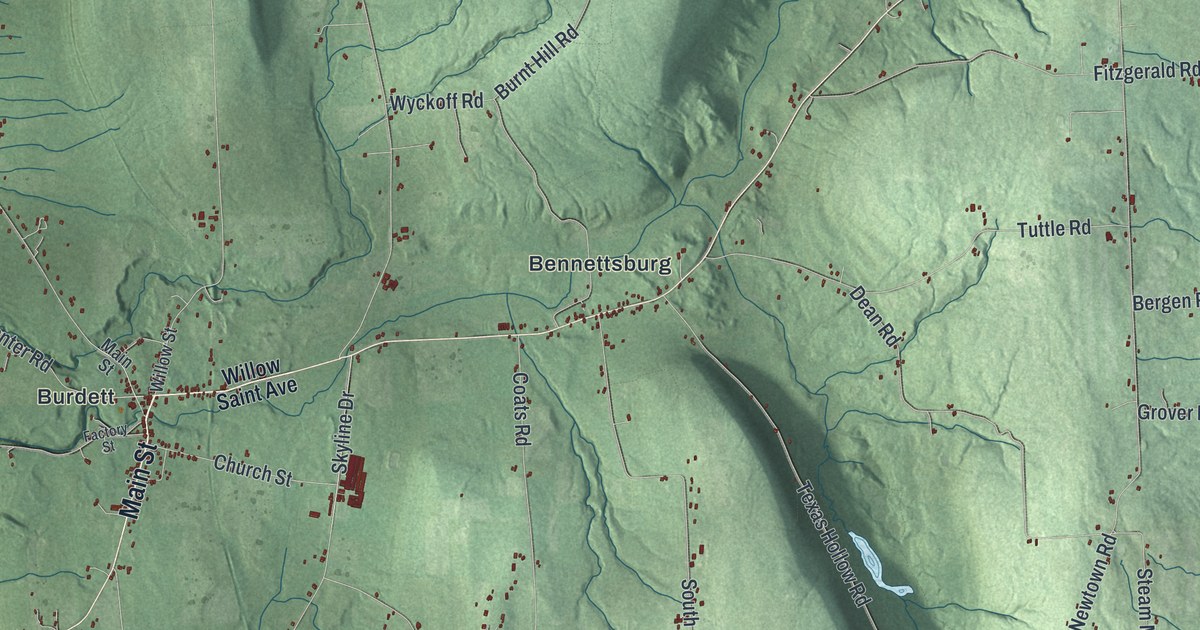 Map of Hector, New York