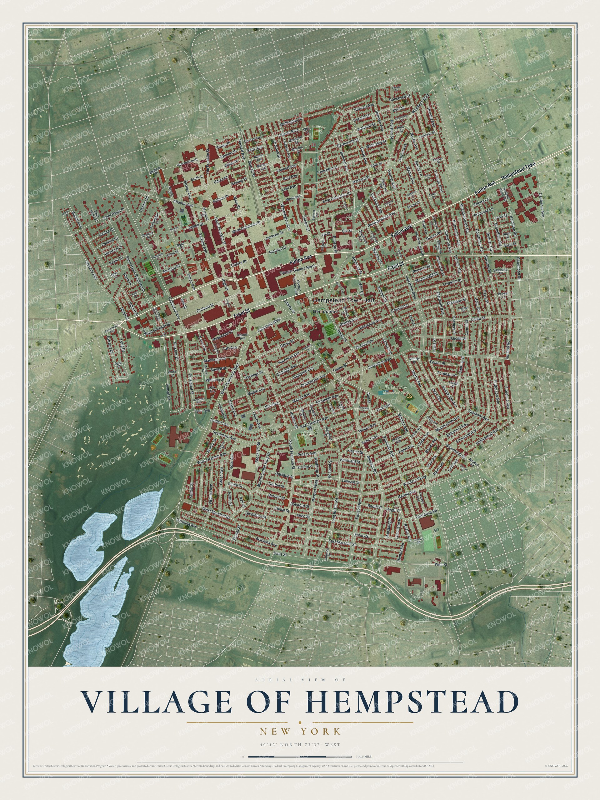 Watermarked full-map preview of Hempstead, New York