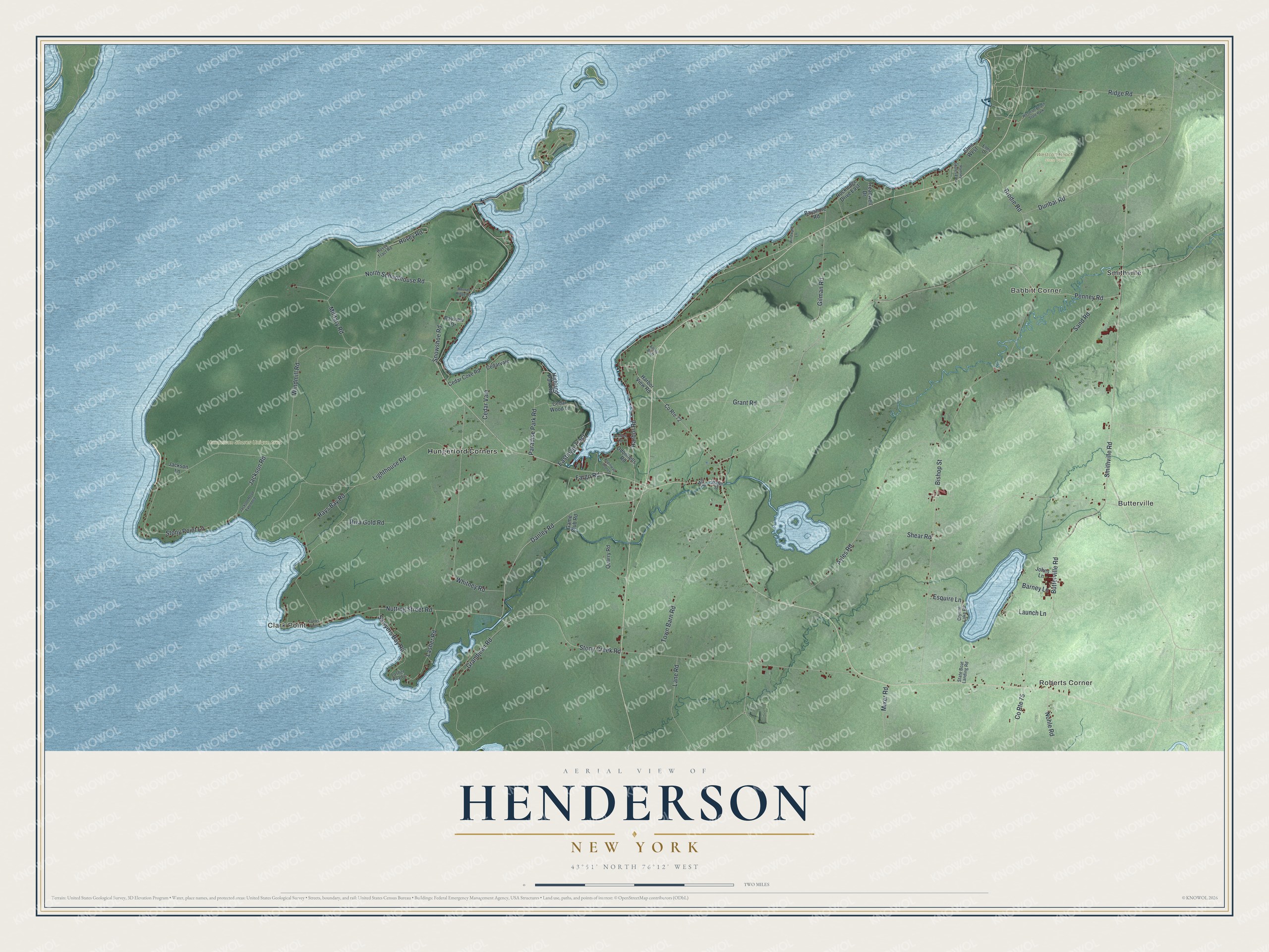 Watermarked full-map preview of Henderson, New York