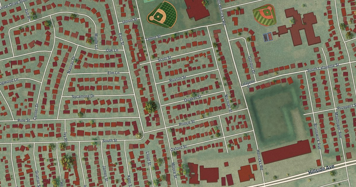 Map of Herricks, New York