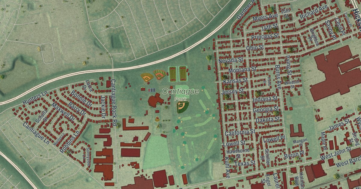 Map of Hicksville, New York