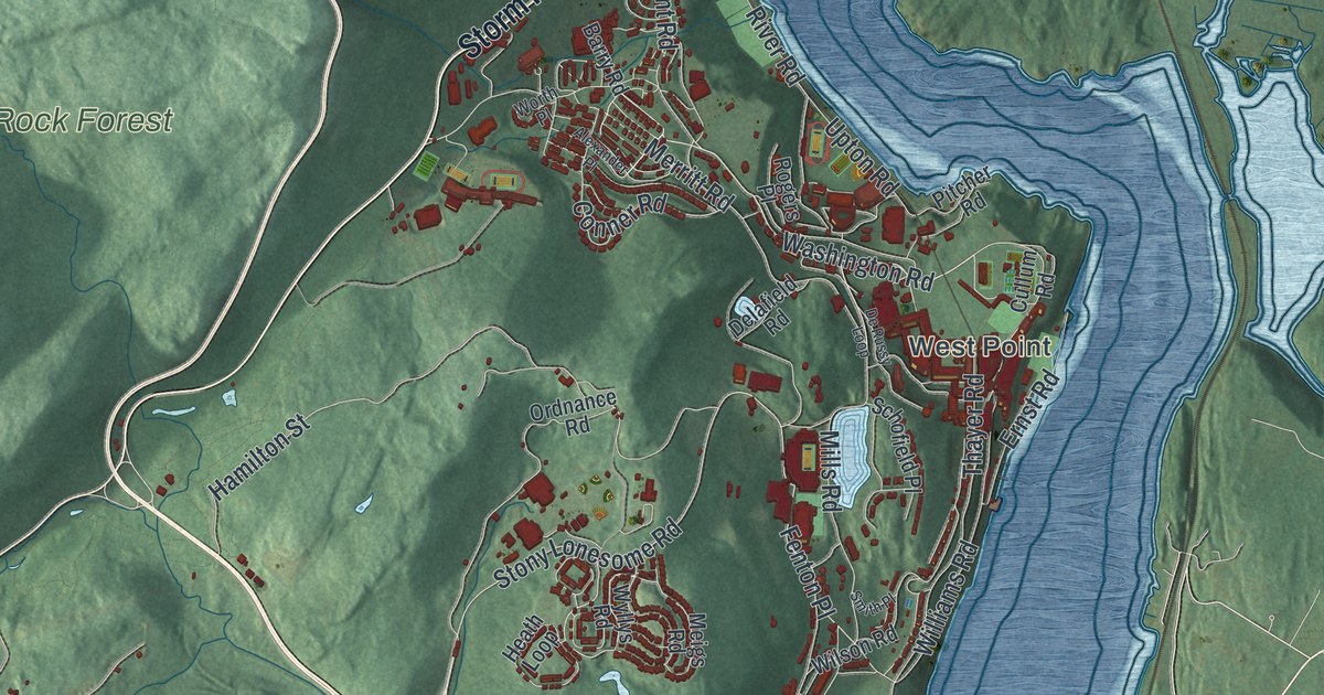 Map of Highlands, New York