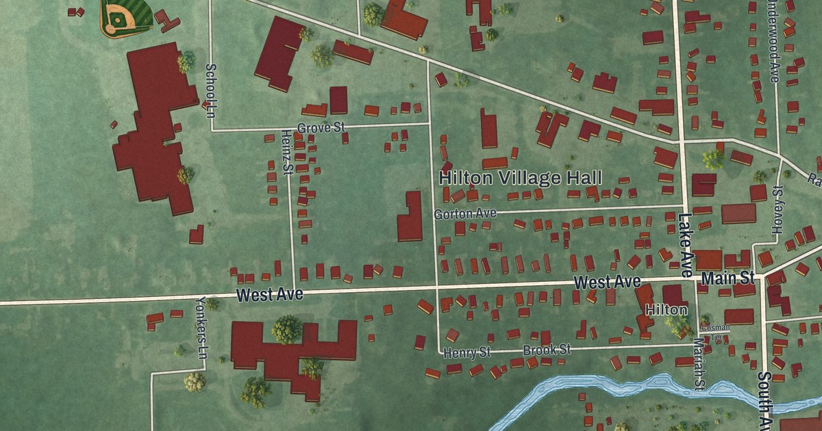 Map of Hilton, New York